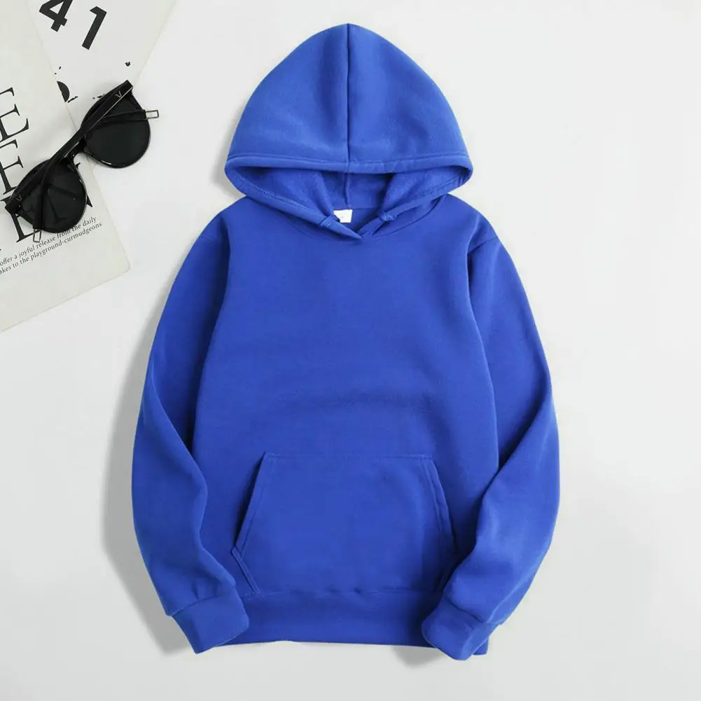 Drawstring Hoodies Women Casual Winter Autumn Hooded Sweatshirt 2023 Fashion Streetwear Solid Color Simple Sweatshirts Tops