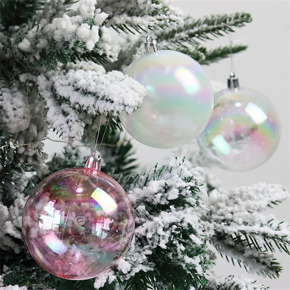 

1Pc Christmas Decoration 4/5/6cm Colorful Transparent Ball Cake Topper Bubble Magic Ball for Birthday Wedding Party Home Decor