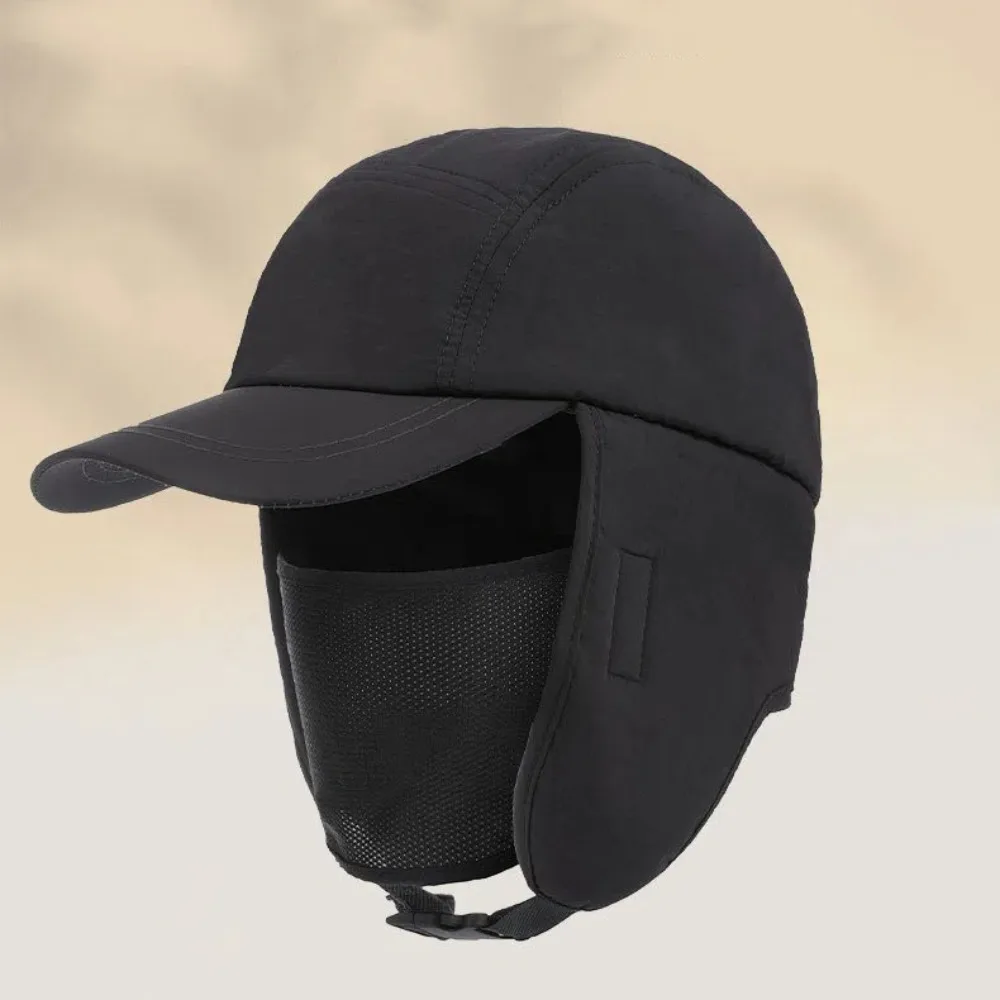 Comfortable Ear Protection Duck Tongue Cap Thickened Rocker Fleece Windproof Hat Keep Warm Baseball Caps Men 2