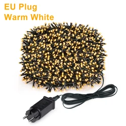 Enchanting Outdoor LED Fairy String Lights for Holiday and Party Decor (Warm White -EU Plug)