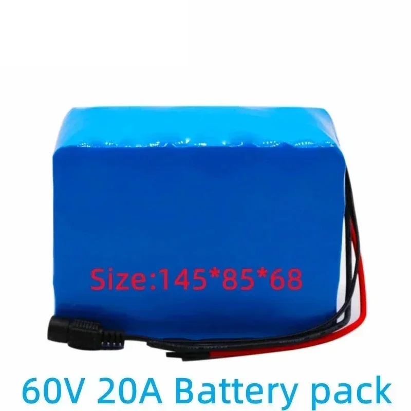 

60V 16S2P 20Ah 18650 Li-ion Battery Pack 67.2V Lithium Ion 20000mAh Ebike Electric bicycle Scooter with 30A BMS 750W 1000Watt