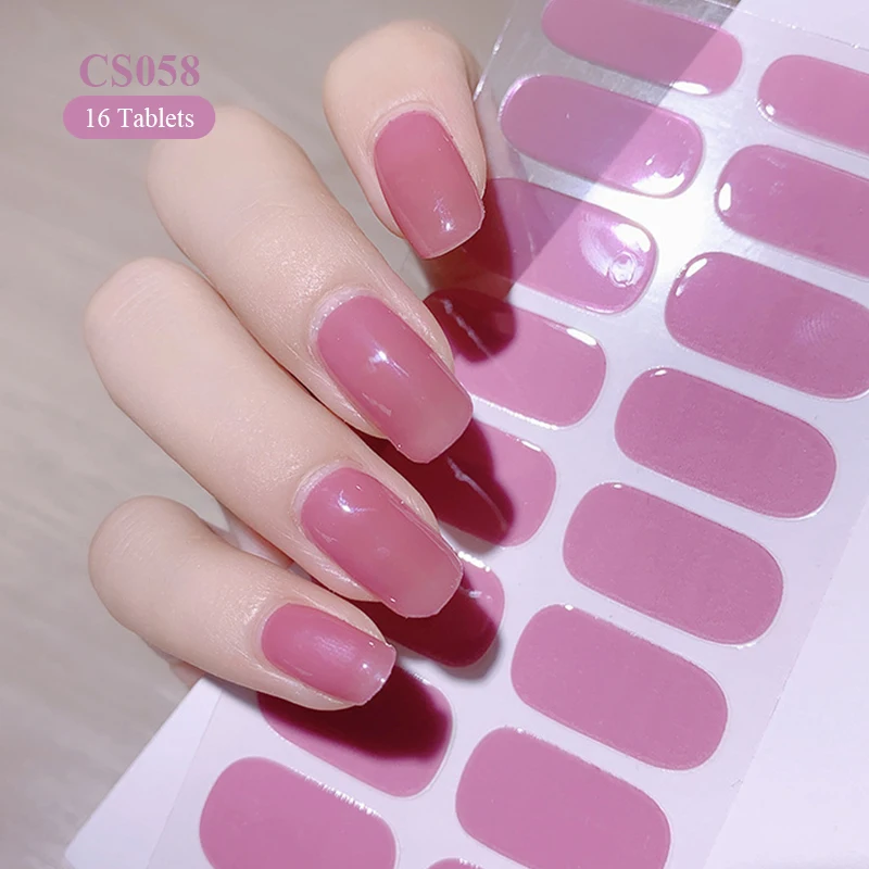 Full Cover Nail Stickers Fashion Nail Polish Nail Decoration Sparkling Glitter Self Adhesive Manicure Designer Nail Art Sticker 5