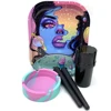 Tobacco Metal Rolling Tray Cigarette Plastic Grass Grinder Storage Tube Container Silicone Round Ashtray Smoking Set 1