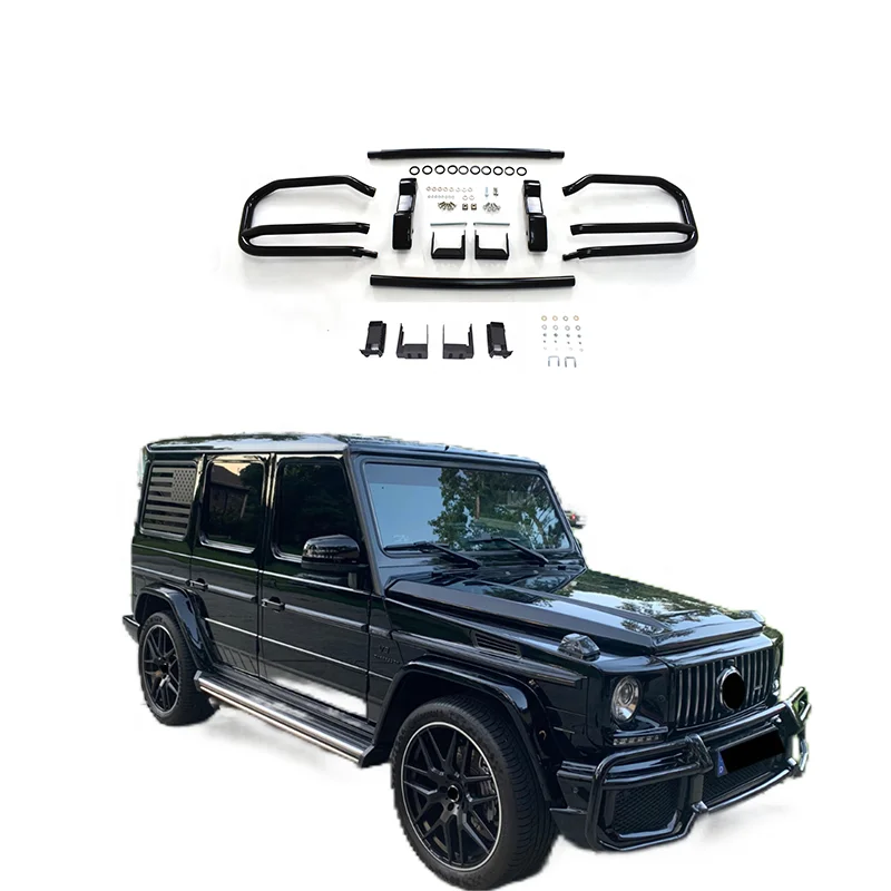 

ForW463 Old to New G63 Style Front Bull Bar 1989-2018 лет G класс нержавеющая сталь Материал защита переднего бампера