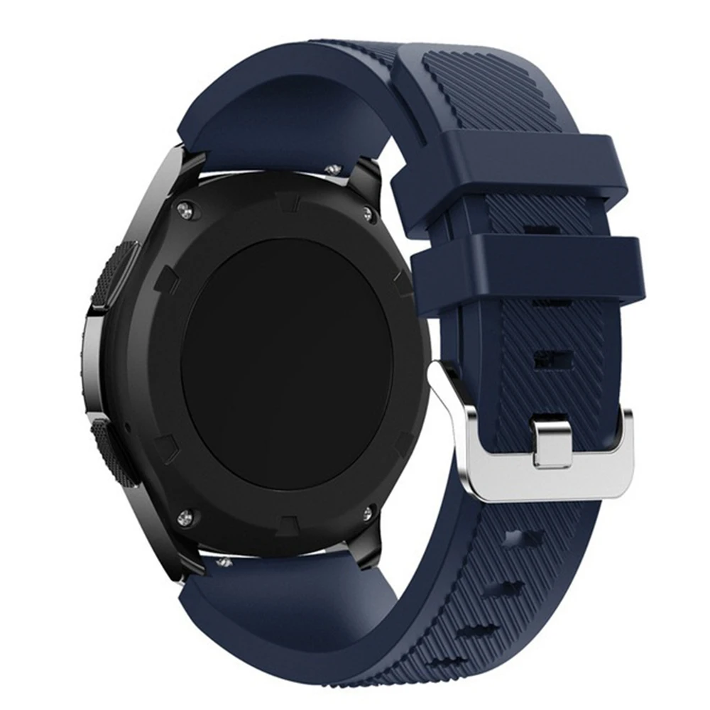 Silicone Strap - 22mm Adjustable Sports Wristband in Ocean Race Design