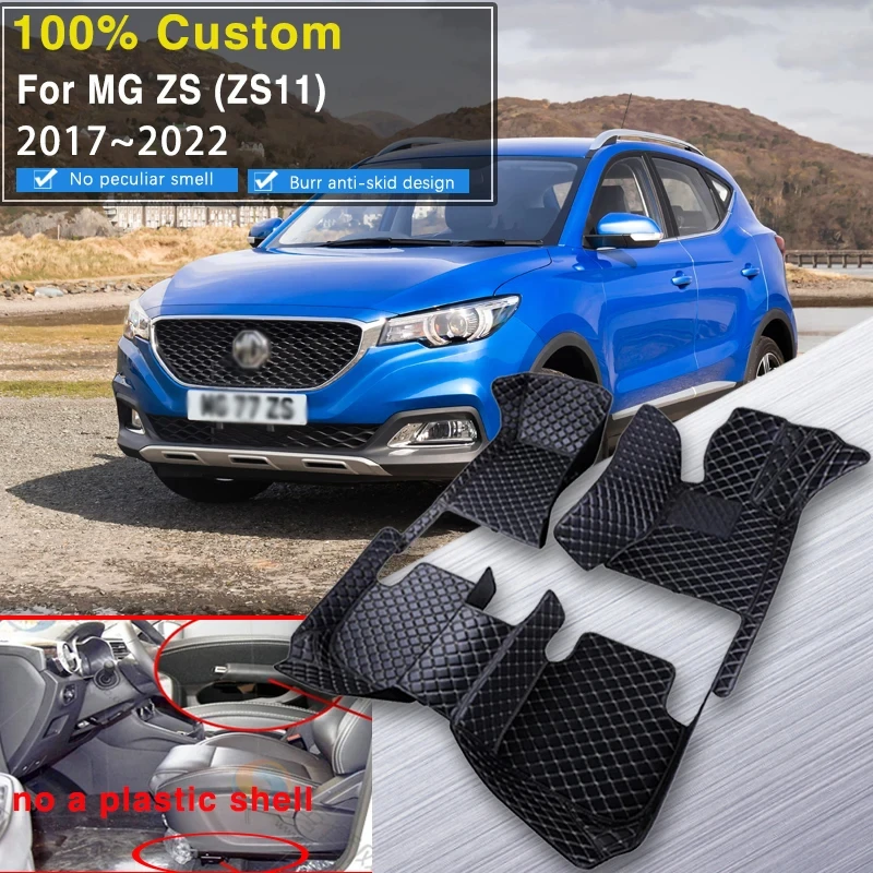 

Non-hybrid Vehicle Car Floor Mats For MG ZS ZX ZST Astor ZS11 2017~2022 Rug Front Slide Rail Without Plastic Box Car Accessories
