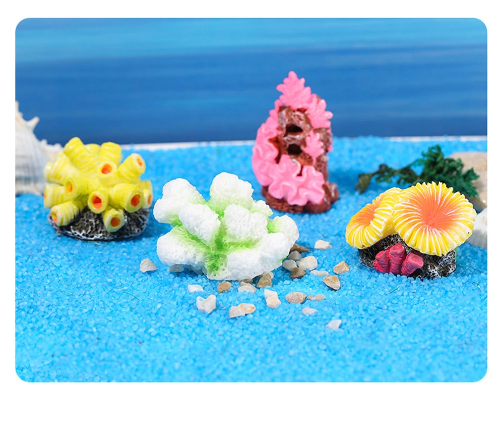 Title 8, Cute Micro Landscape Colorful Artificial Coral ...