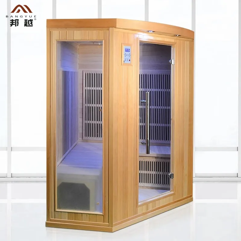 Household solid wood hemlock sweat steam room anhydrous light wave energy sauna family multi-person sweating room