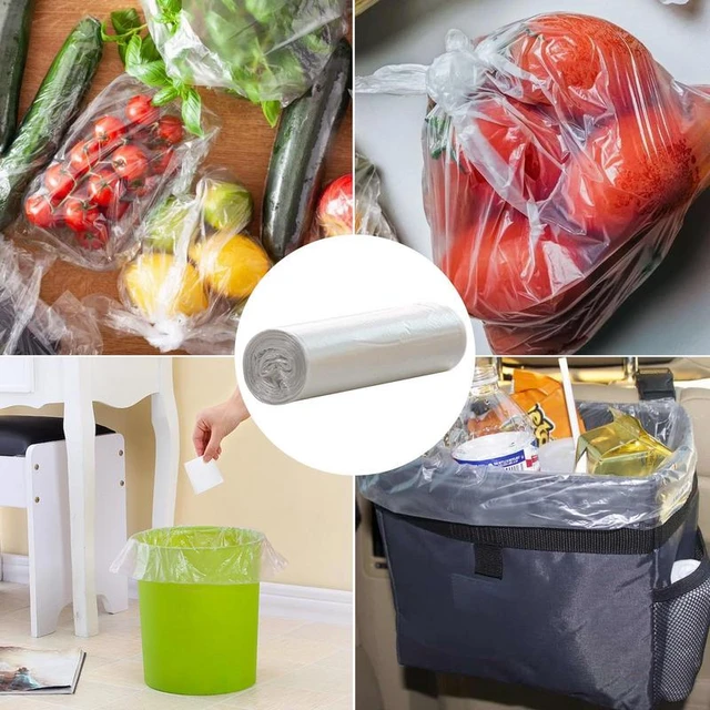 5roll 100pcs Mini Garbage Bag Household Thickened Small Desktop Garbage Can  Garbage Bags Disposable Trash Bags Kitchen Tools - Trash Bags - AliExpress