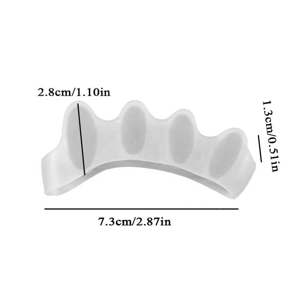 Toe Separators Toe Spreader Toe Corrector Finger Toe Separator 2PC Silicone Toe Separator Stretcher