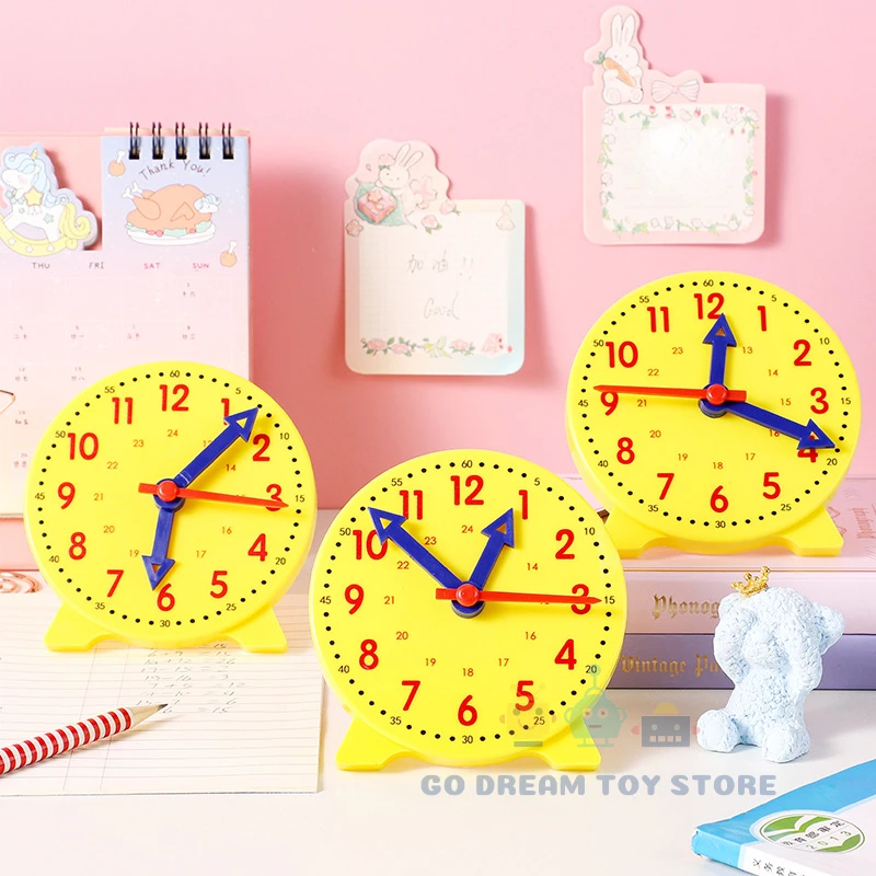 Children Montessori Clock Educational Toys Hour Minute Second Cognition Colorful Clocks Toys Kids Early Preschool Teaching Aids 4