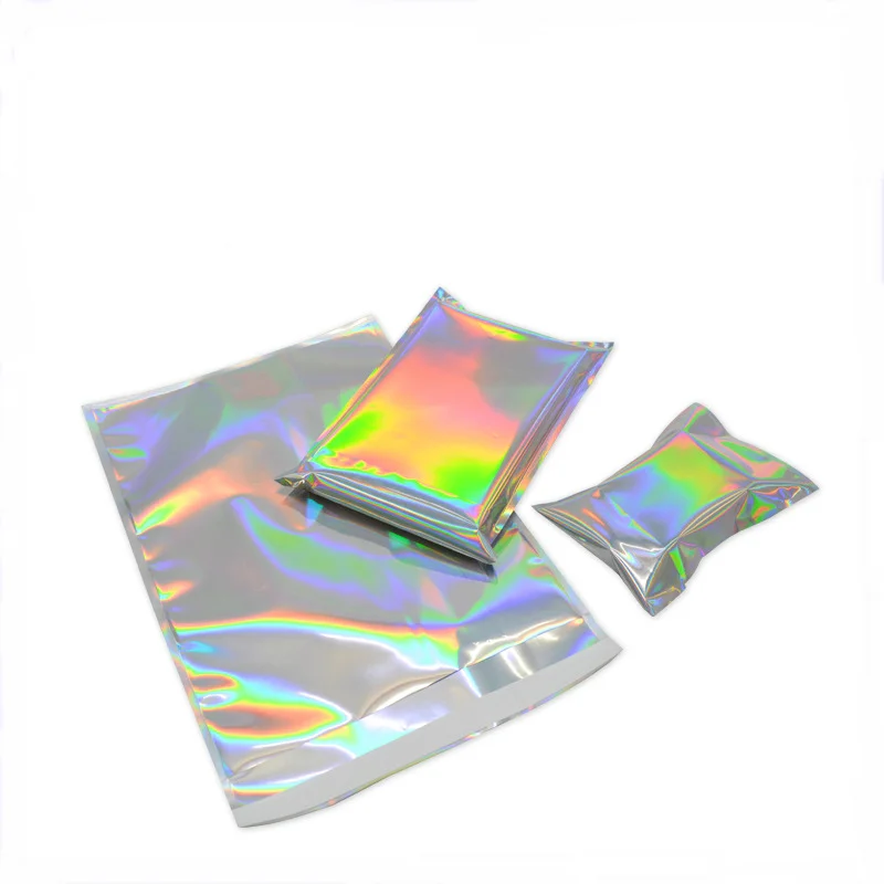 50pcs/Lots Colorful Laser Mailing Bags Self Sealing Plastic Envelopes For Letters Clothes Poly Mailers Courier Packaging Bags