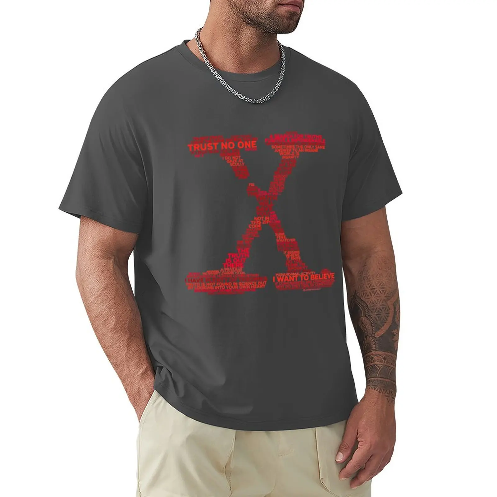 

Wisdom of X-Files (Red) T-shirt aesthetic clothes korean fashion funnys mens graphic t-shirts