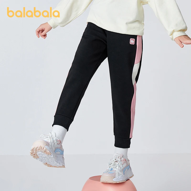 

Balabala Toddler 2023 Girl Pants Autumn Winter Trousers New Loose Simple Fashion Sports Trousers