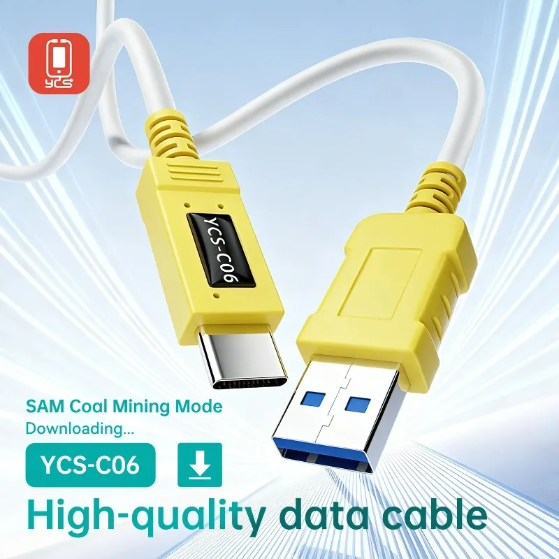 YCS-C06 SAM 다운로드 모드 케이블 수동 도구 조합 USB-C Odin 마이닝 모드 데이터 케이블(휴대폰 수리 도구 키트용)