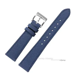 Vintage Genuine Leather Quick Release Watch Strap for Smartwatch Ultra Series (Blue)