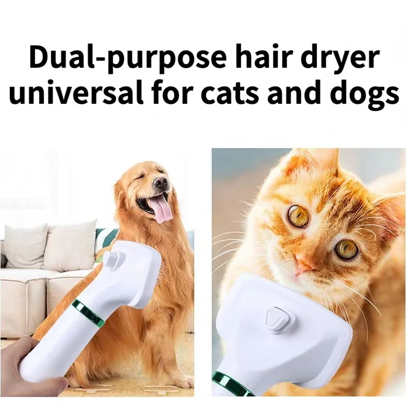 2-In-1 Pet Dog Dryer Quiet Dog Hair Dryers and Comb Brush Grooming Kitten Cat Hair Comb Puppy Fur Blower Adjustable Temprature pet hair dryer