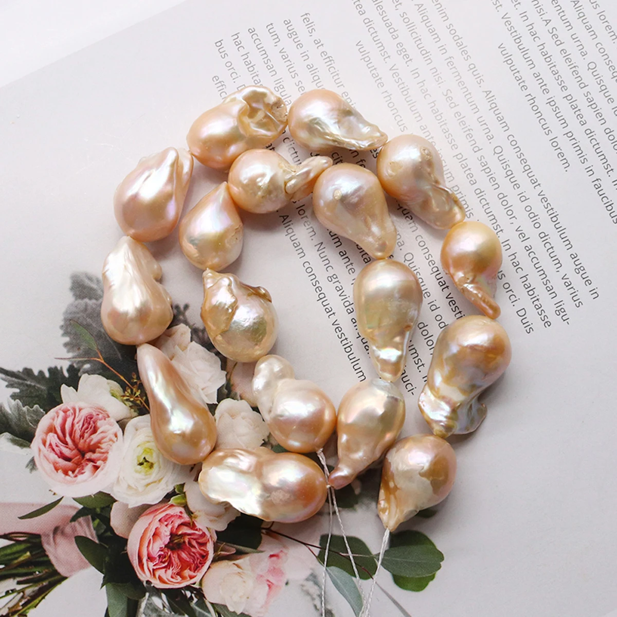 Natural Freshwater Pearl Beads High Quality Pink Baroque Pearl Loose Beads for Jewelry Making DIY Necklace Bracelet  Gift