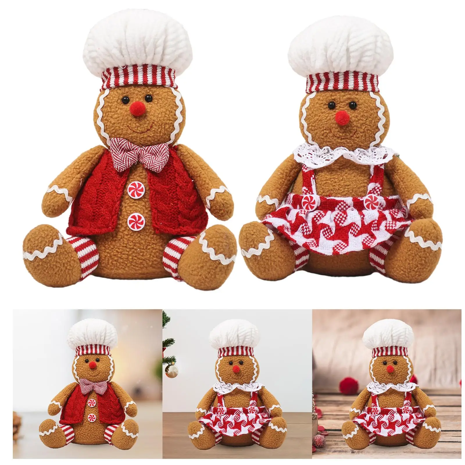 

Фигурка рождественской имбирной куклы, игрушка, милый орнамент для рождественской праздничной вечеринки