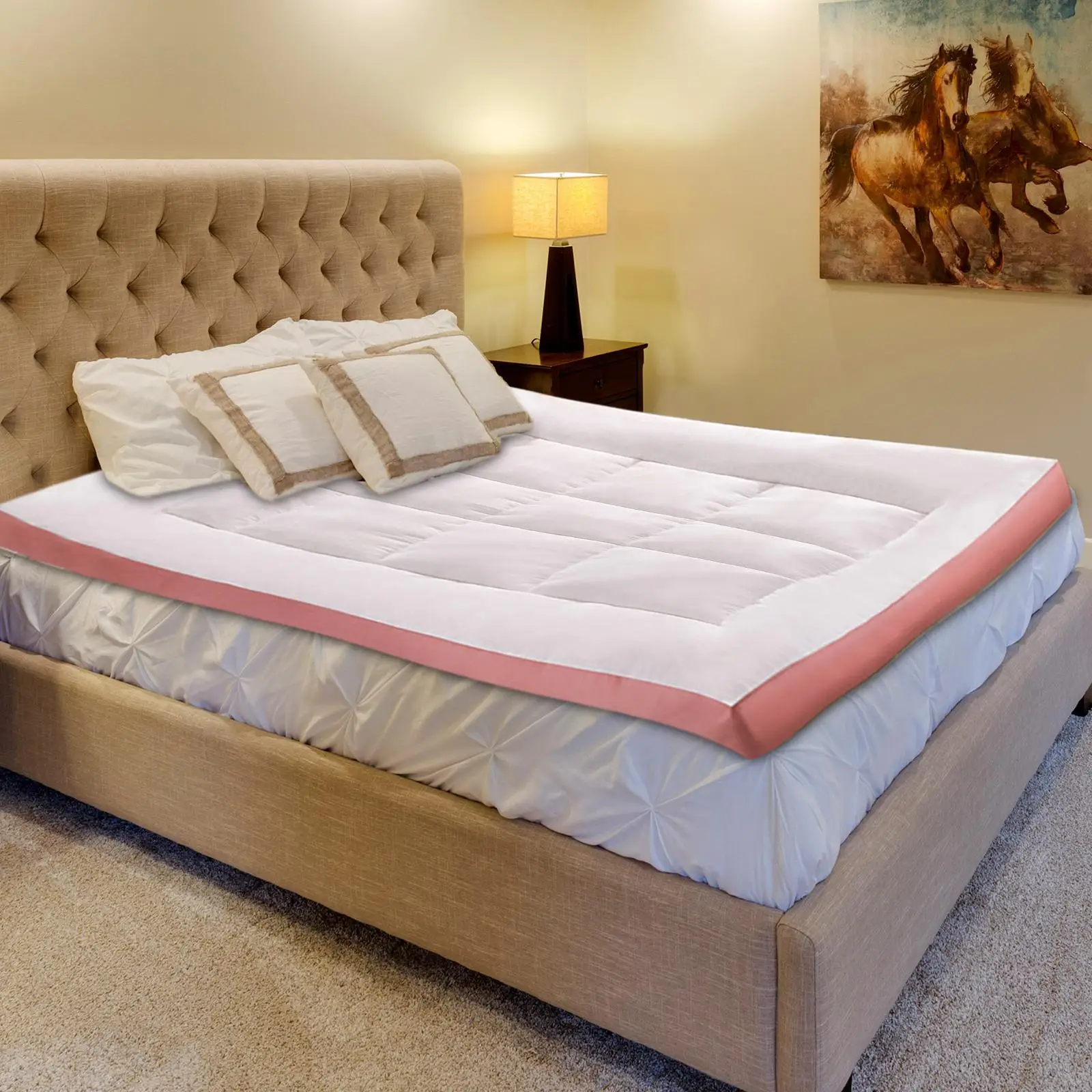 Futon Mattress Thicken Comfortable Folding Breathable Floor Mattress Sleeping Pad for Home Living Room Camping Student Dormitory