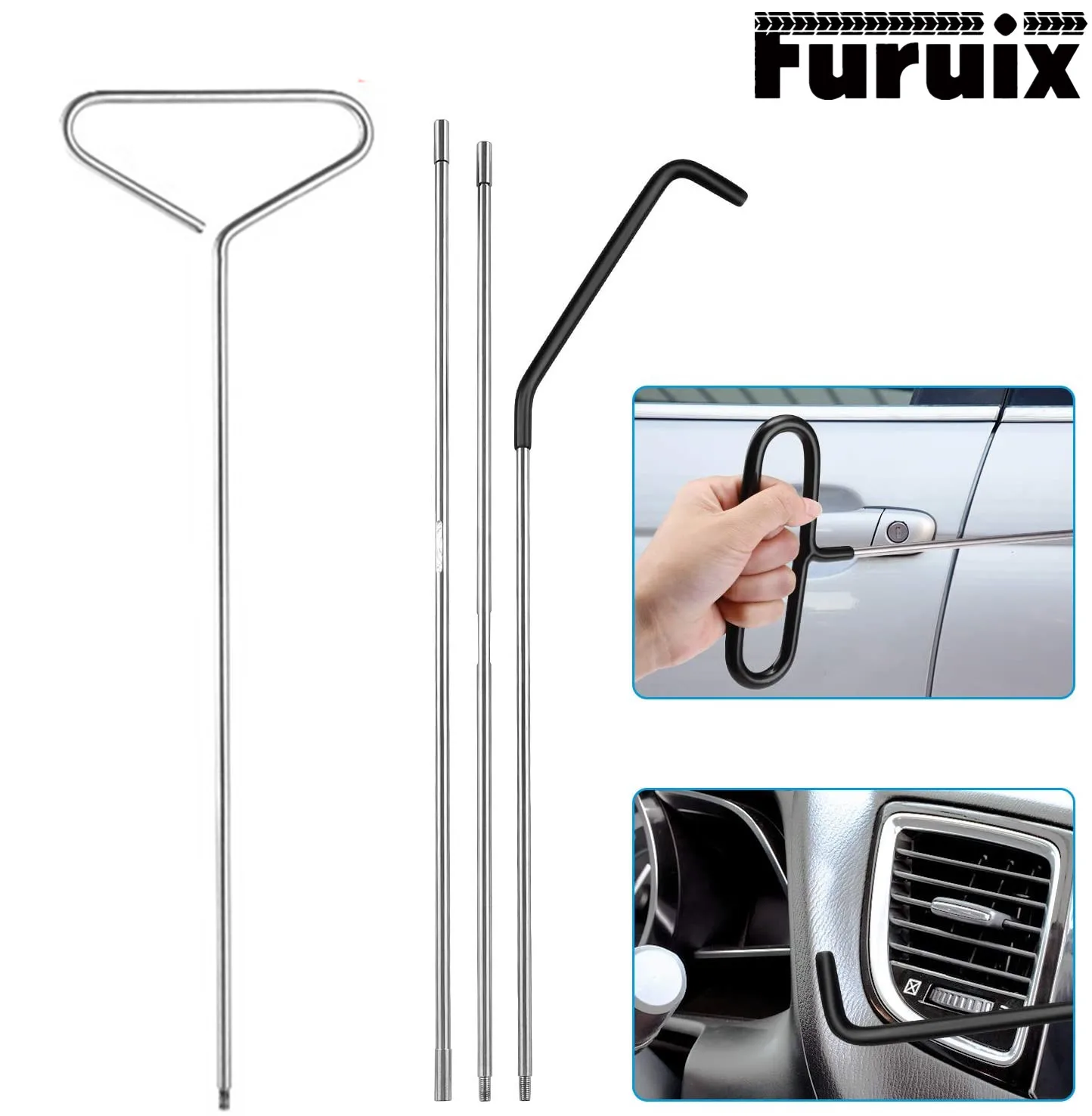 FURUIX Car Lockout Kit, Slim Jim Car Door Opener, Car Door Opener Kit, Lockout Kits for Vehicles