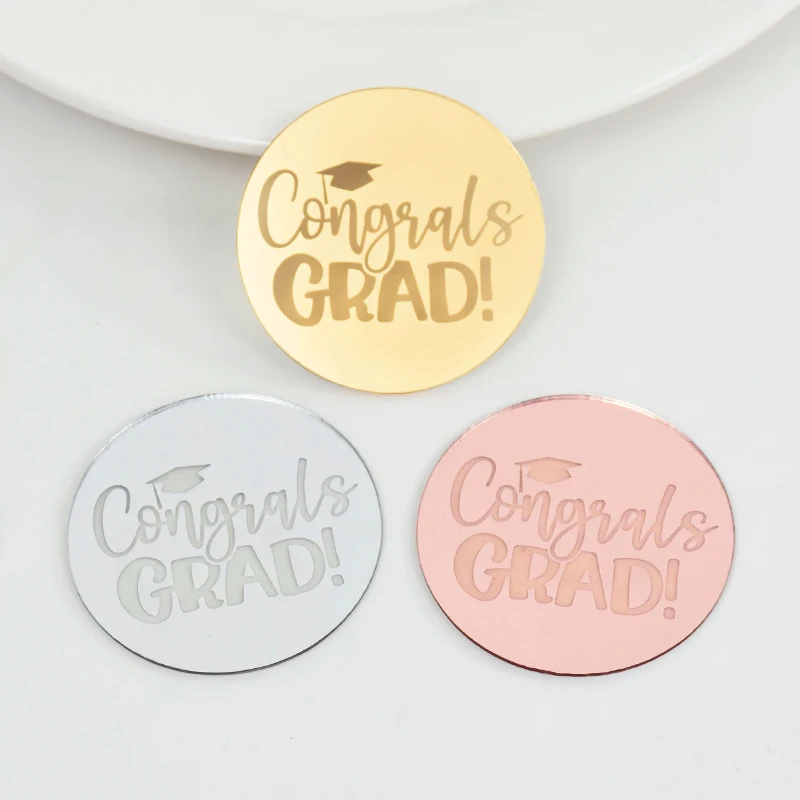Description Picture 6 of item10Pcs Congrat Bachelor Hat Cupcake Toppers Acrylic Cake Topper Graduate Party Graduation Cake Decorating Supplies Class of 2024