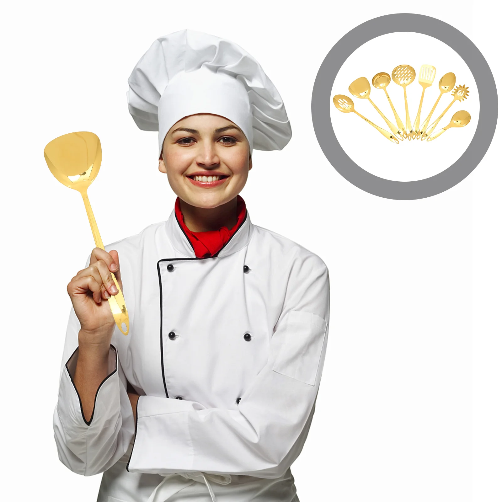

Kitchen Set Scoop Non-stick Spatula Practical Metal Accessories Cooking Tools Stainless Steel Ware