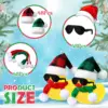 Christmas Mini Rubber Duck Bulk with Sunglasses Scarf Hats   Duck  Bath Toy Xmas Decor for Christmas Winter Gift Cruise 3