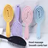 Relaxing Elastic Massage Comb Portable Hollow Hair Combs Scalp Massage Brush Soft Tooth Comb No Harm To Hair Massage Scalp Brush 2