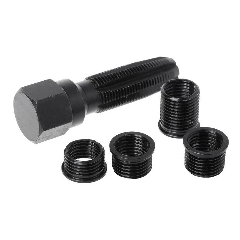 스파크 플러그 용 367d 14mm Rethreader Regreader 수리 탭 도구 리머 인서트 키트 Profe
