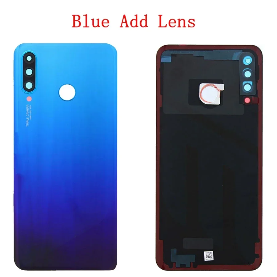 Phone Back Cover Glass Battery Cover Camera Lens Cover For Huawei P30 Lite Nova 4e