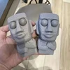 1PC Slowly Rebounds Moai Statue Squeeze Eyes Interested Expression Relaxes Stress Children's Gift Stone Man Releases Stress Toy 6