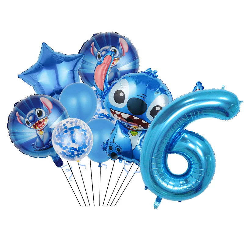 thumbnail image 1 of Decoración de fiesta de cumpleaños de Lilo & Stitch, servilleta de papel azul cielo, plato, taza, vajilla, telón de fondo, globo, suministros para Baby Shower, nuevo, 1 of 5