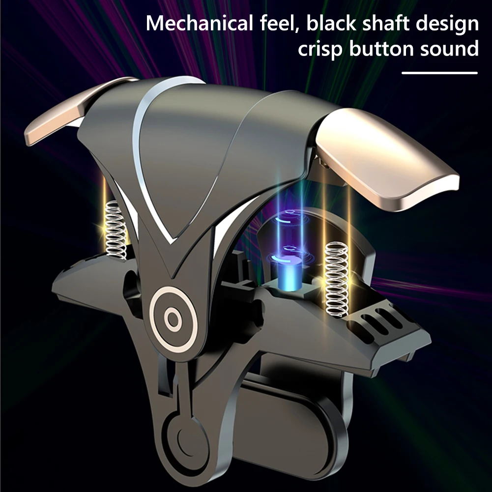 for PUBG Game Controller Gamepad 6 Fingers Mobile Phone Game Trigger Joystick Aim Shooting Trigger Button for Ios Android Phone