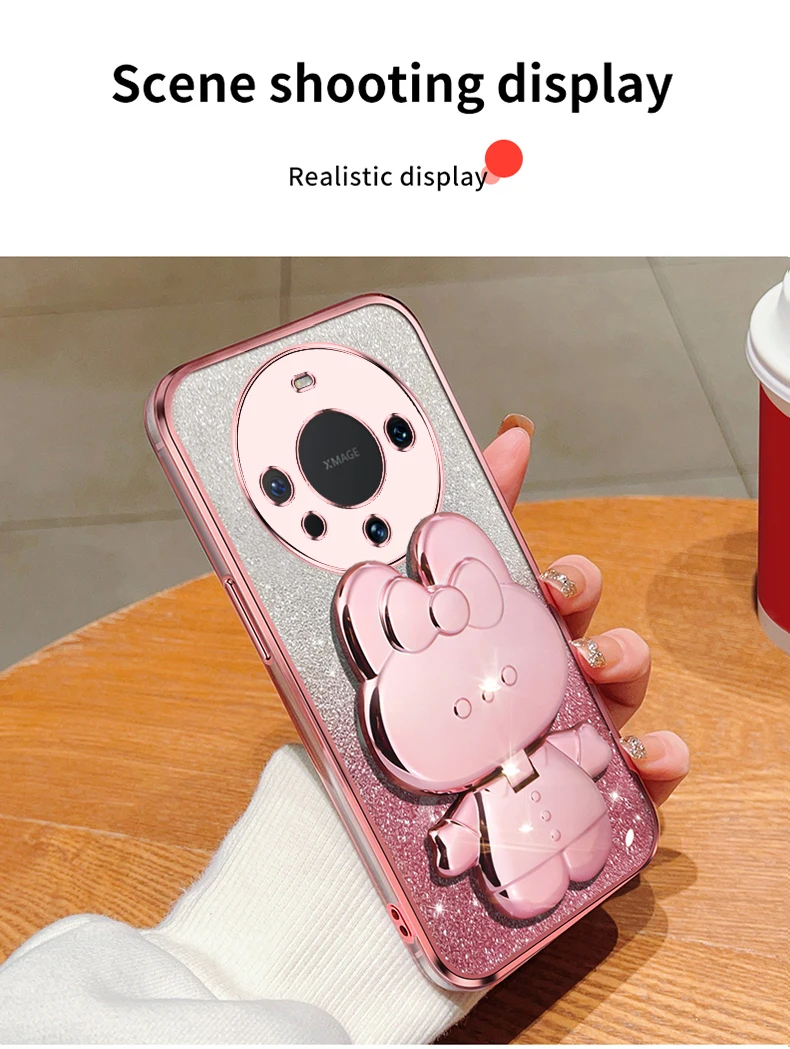 Coque de protection souple avec miroir de maquillage et paillettes pour Huawei Nova 10 Pro, 8, 11, 7, SE, 5 Pro, 3, 4, 5, 6, Nova9se_voghion.com