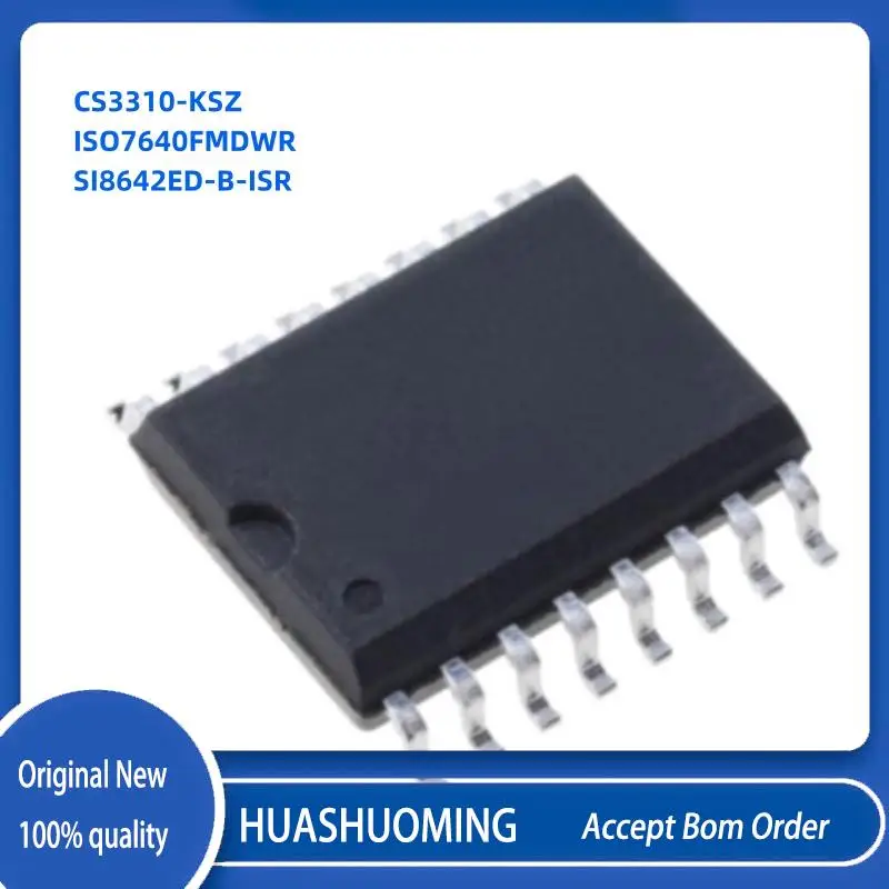 

NEW 5Pcs/Lot CS3310 CS3310-KS CS3310-KSZ ISO7640FMDW ISO7640FMDWR SI8642 SI8642ED-B-ISR SI8642ED SOP-16