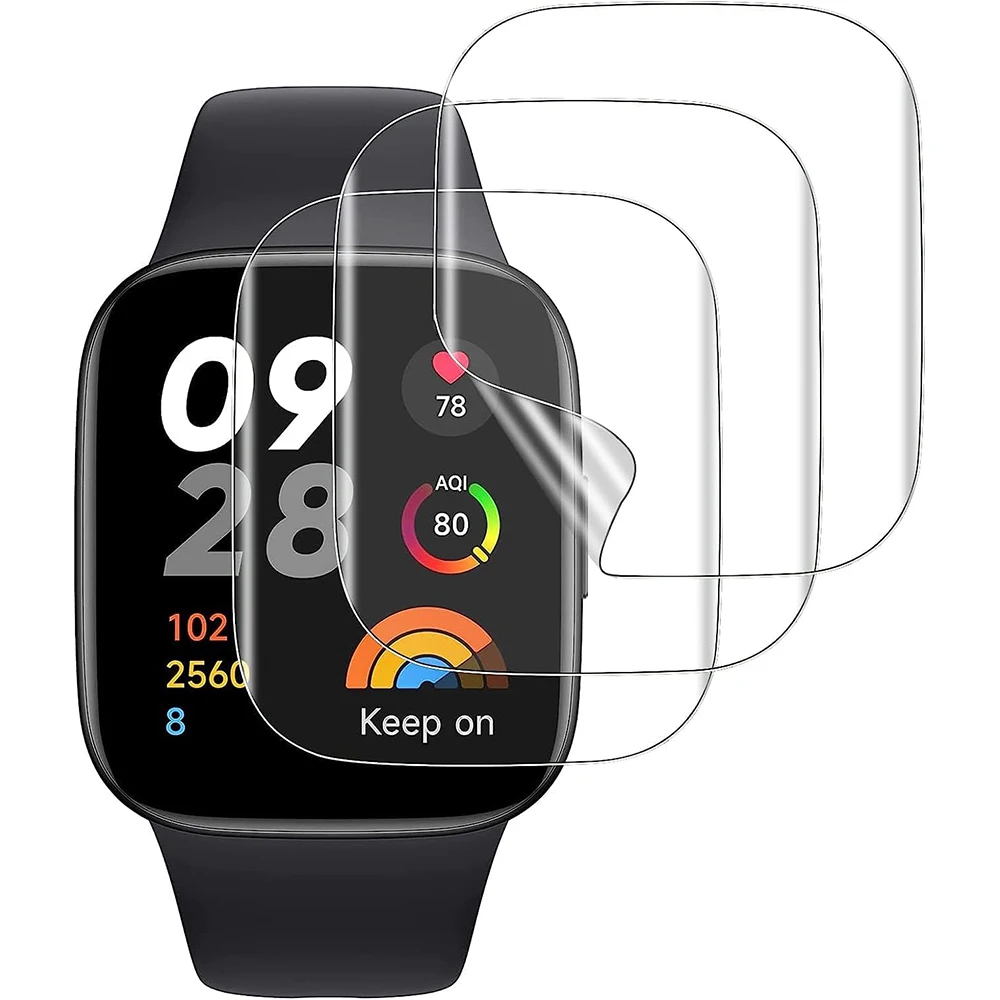 Screen Protector 3/6pcs Hydrogel For Redmi Watch 3 Active/Redmi watch3 Lite Soft Clear Full Screen