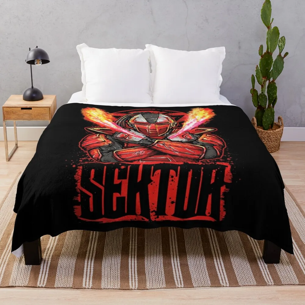 

Mortal Kombat Sektor on Fire Throw Blanket Luxury Throw Blanket Bed Fashionable Blanket