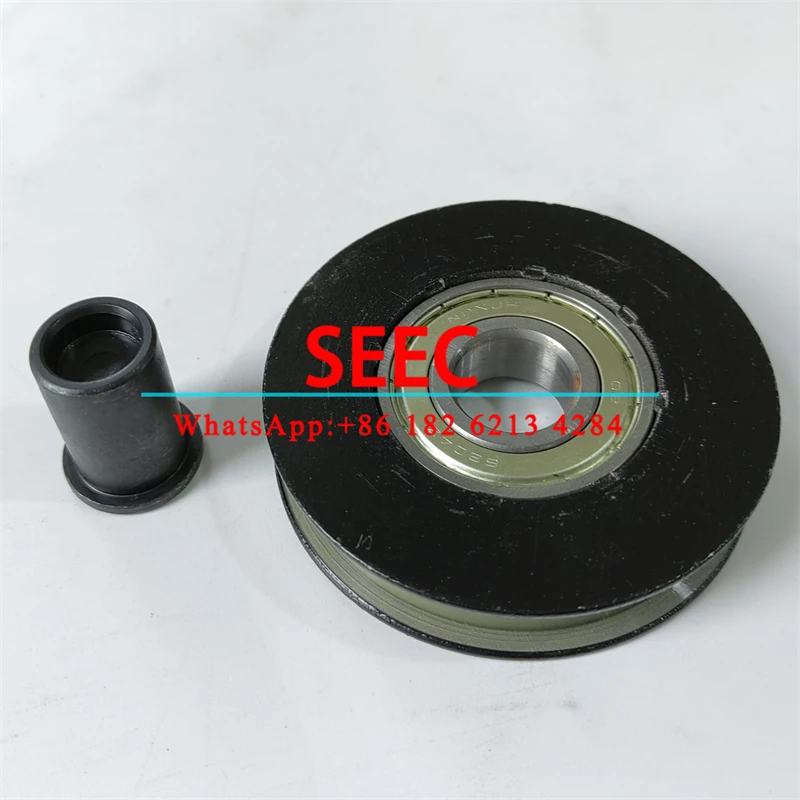 SEEC Lift Door Hanger Roller With Axle 84*17*6204 84x17x6204 OD84mm W17mm Bearing 6204