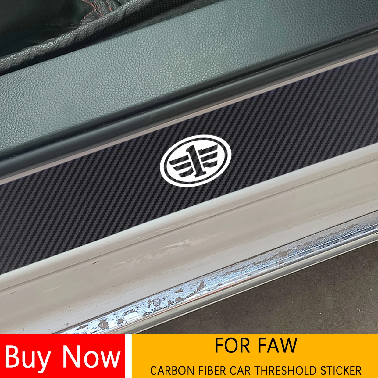 Per Faw Besturn T99 T77 Hongqi H9 Hs5 Hs7 Hs9 H5 Hs3 In Fibra Di Carbonio Porta Auto Soglia Pedale Scuff Piastra Adesivi Accessori Auto