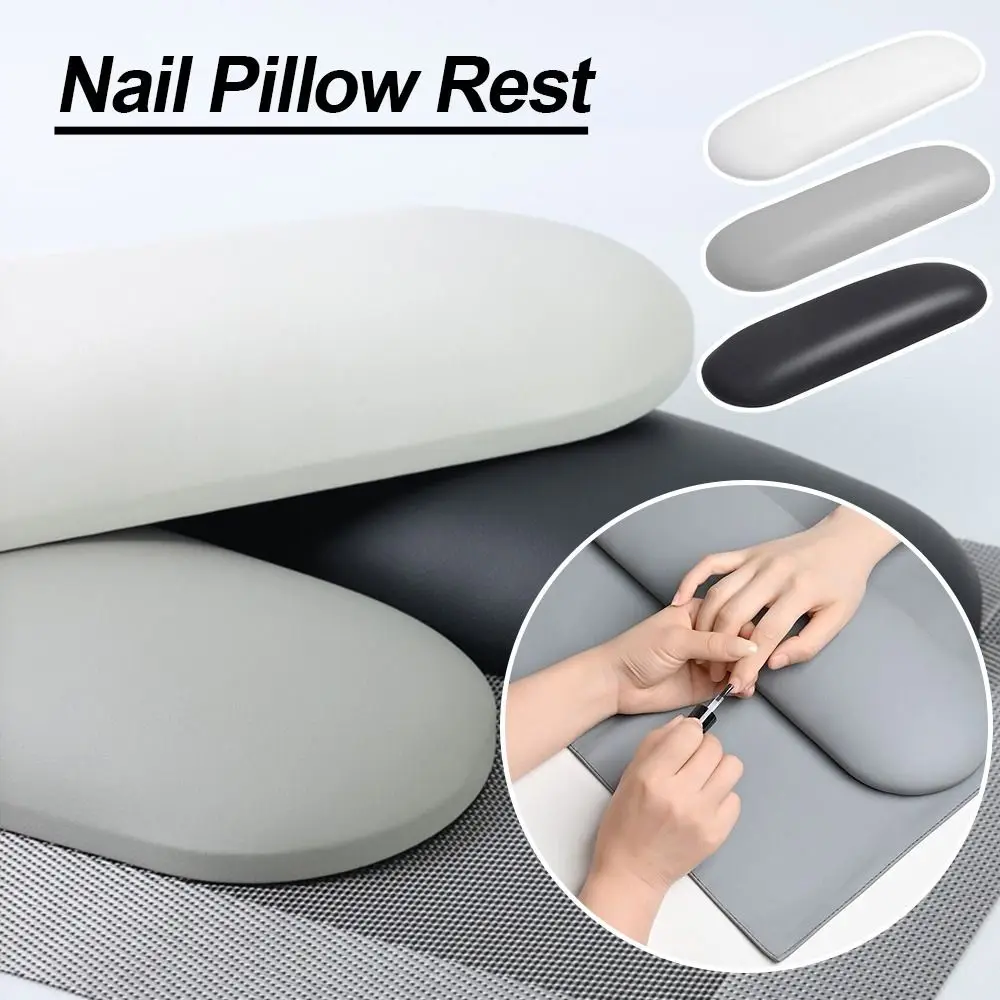 

Easily Cleaning Cushion Stand Support Holder Nail Arm Rest Nail Pillow Rest Manicure Hand Rest Microfiber Leather