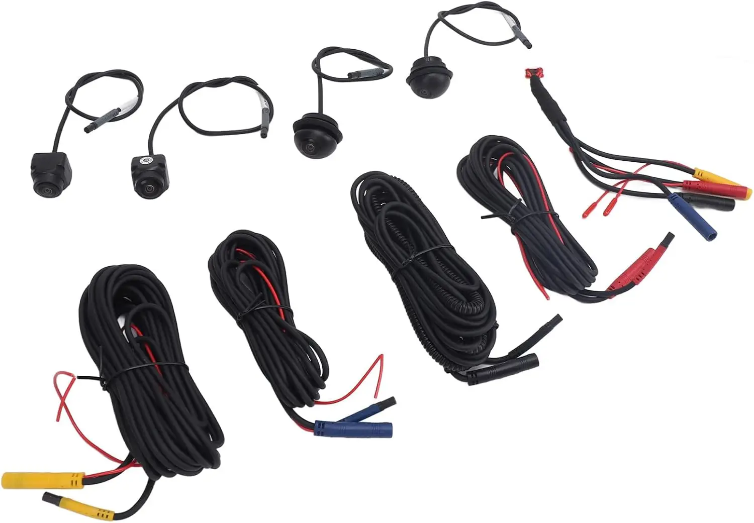 360° Panoramic Car Camera System - 1080P HD Front, Rear, Left, and Right Views C