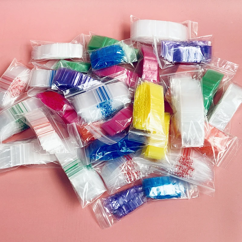 Op Maat Gemaakte Product, Aangepaste Bedrukking Kleine Lastic Ziplock Sieraden Plastic Verpakkingstas Hersluitbare Ritssluiting Zakken Voor