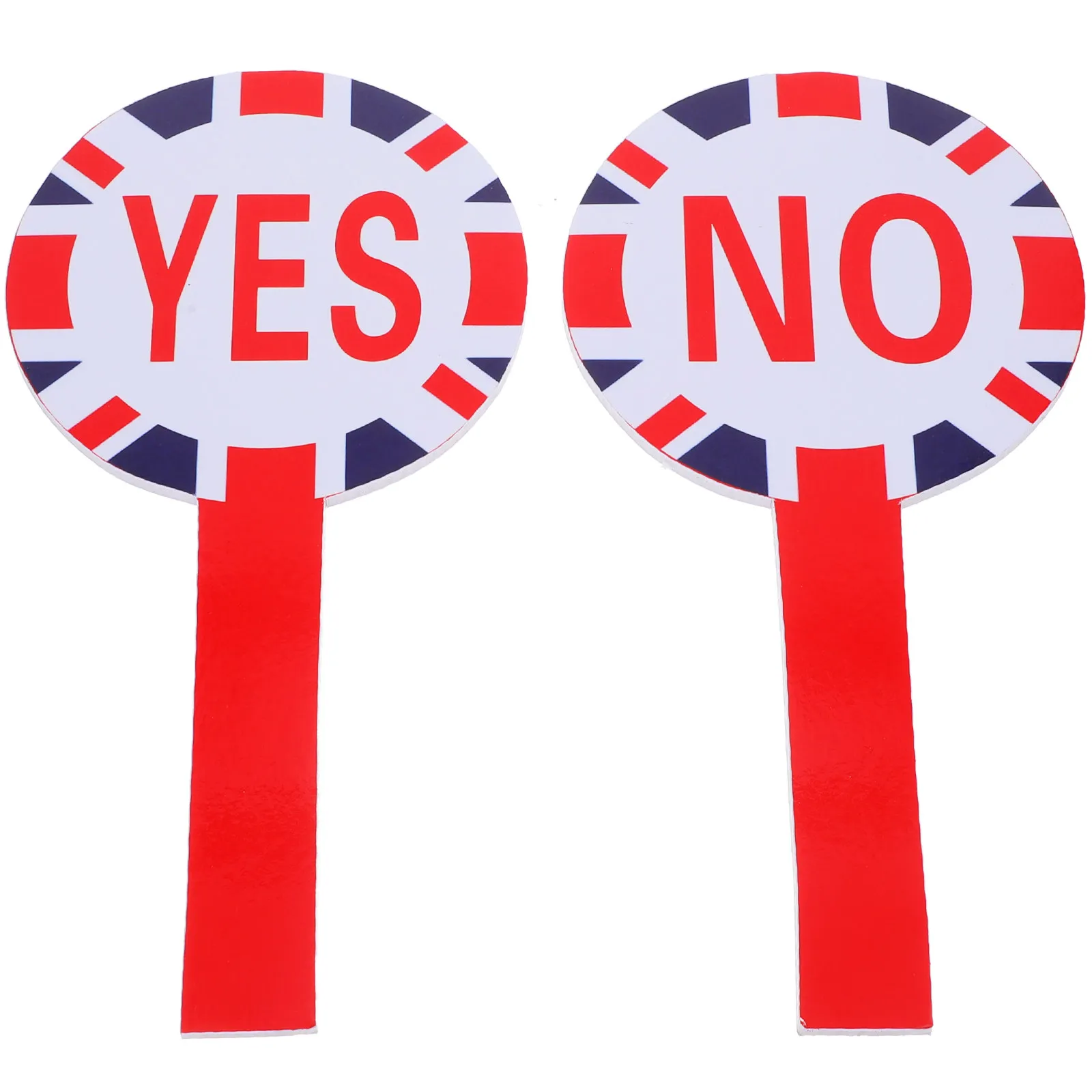 1세트 부드러운 가장자리 휴대용 투표판 양면형 예/아니요 패들 교실 경쟁 게임 교사 평가용 휴대용