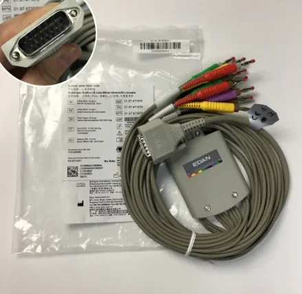 

Cable conexion SpO2, reusable, 01.57.471068 for Edan (new,original)