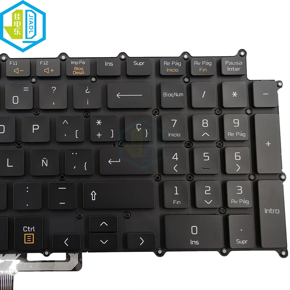 Espanha Espanhol Teclado Backligh para lg Gram 17 17z90n Portátil Retroiluminado Substituição Teclados Genuínos Sn3890bl Sg-909702ea sp es - Imagem 5