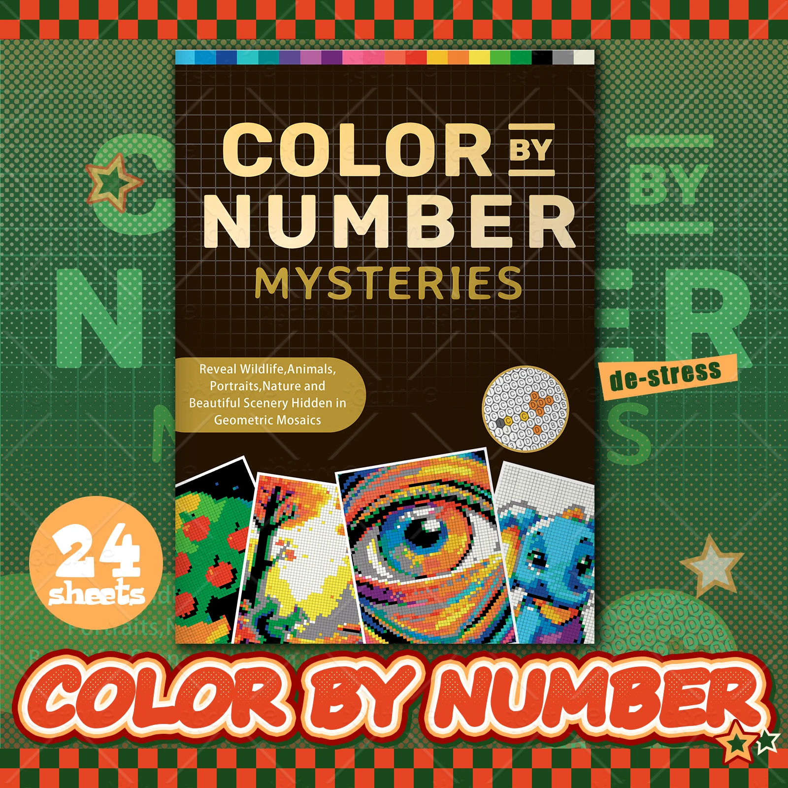 Gizemli Mozaikler Resim Boyama Kitabı Sanat Resim Kağıdı Karikatür Desen Çizim Kitapları Çocuklar DIY Eğitici Oyuncaklar