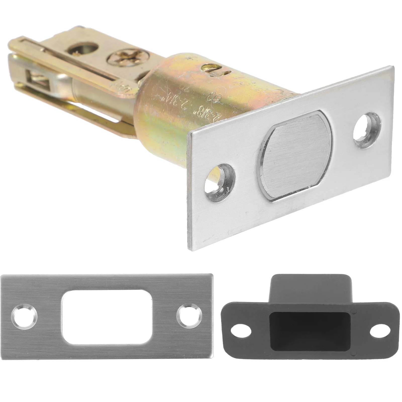 

Door Handle with Lock Bathroom Latch Deadlock Locks for inside Handles Deadbolt Tubular