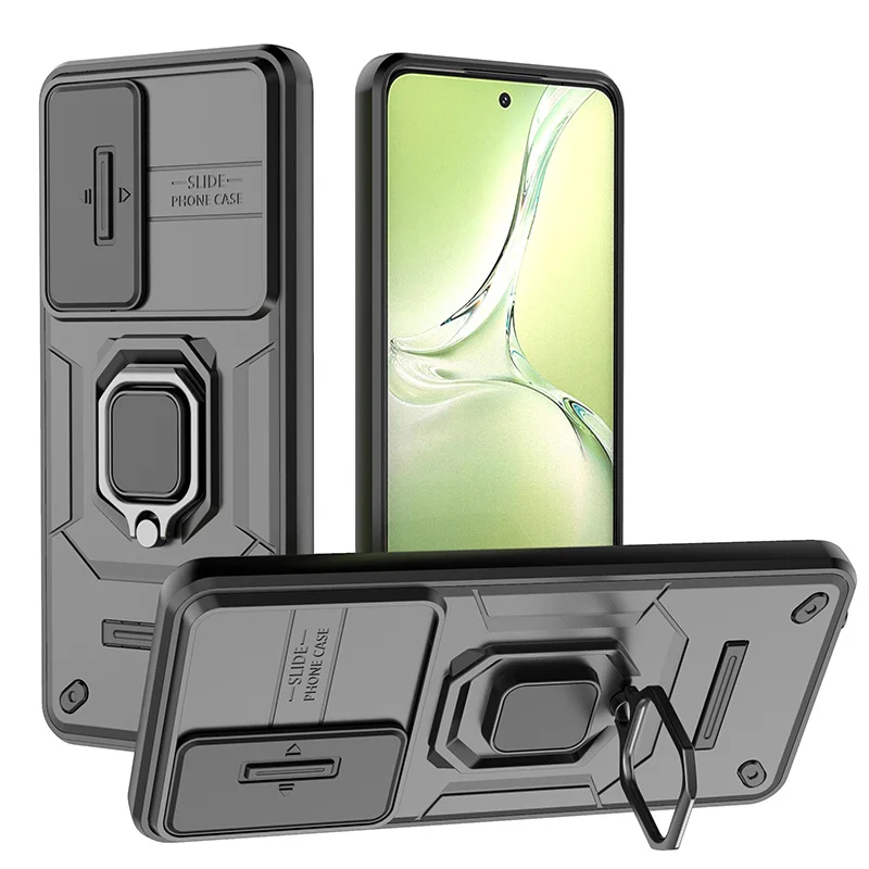 Armor Shockproof Case with Ring Magnetic Stand and Holder