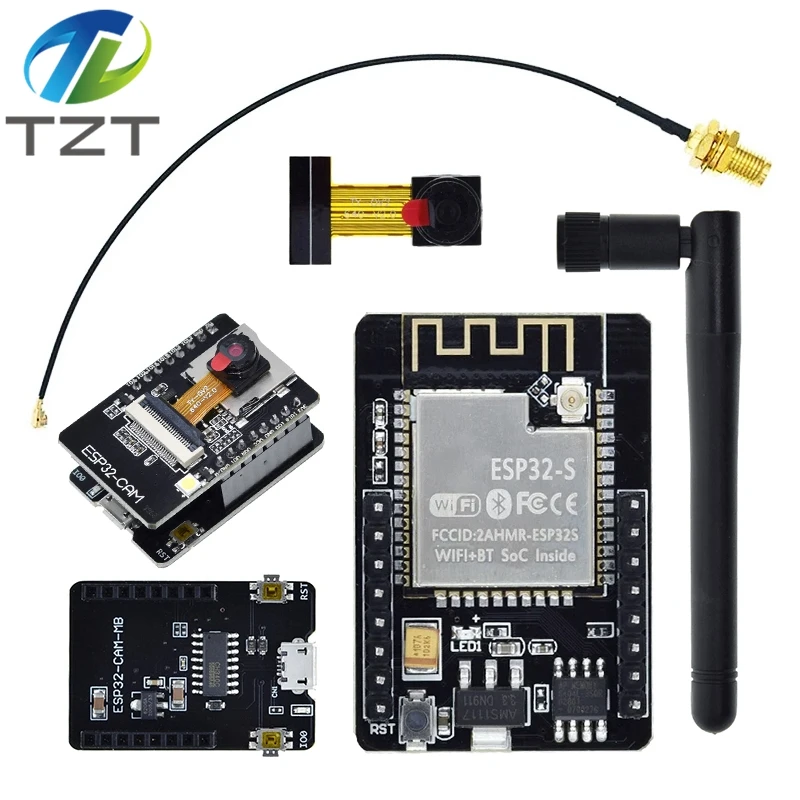 รูปสินค้า บอร์ดพัฒนา ESP32-CAM พร้อมกล้อง USB สำหรับโปรเจกต์อัจฉริยะ